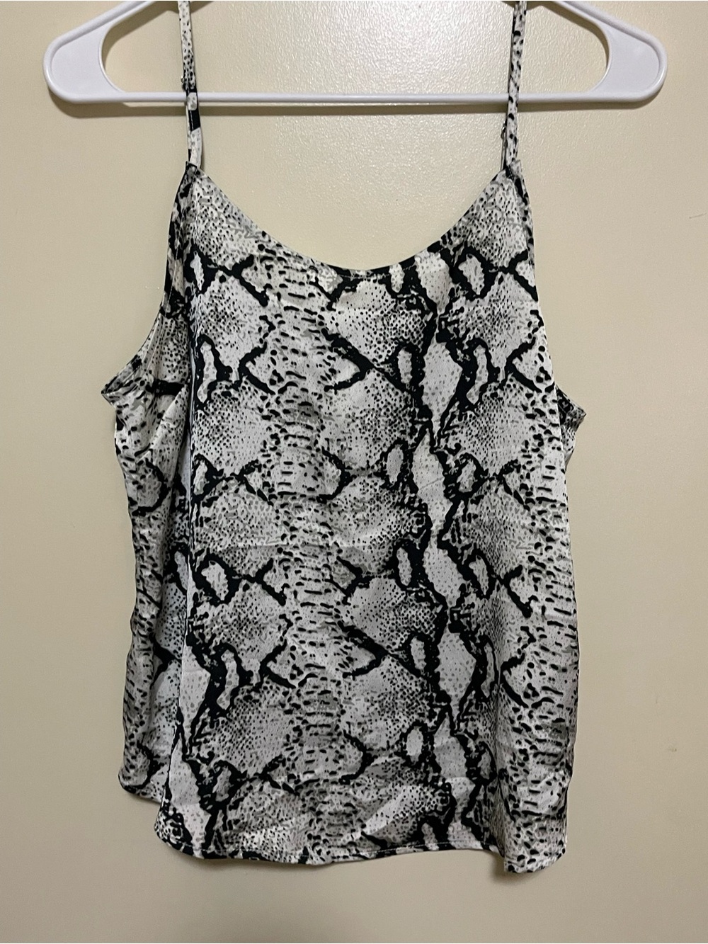 525 America Black & White Snake-Print Camisole